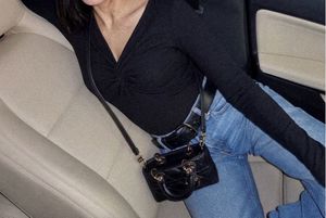 Chic Black Twist Front Top