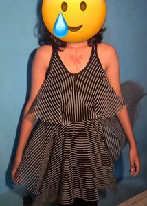 Chic Striped Mini Dress