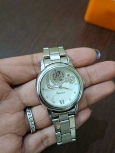 Soons Silver Watch - 'Love' Detail
