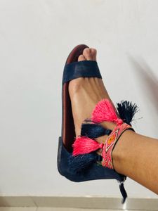 Luna Blu Sandals with Tassels