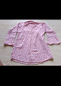 Flowy Floral Bell Sleeve Tunic Top