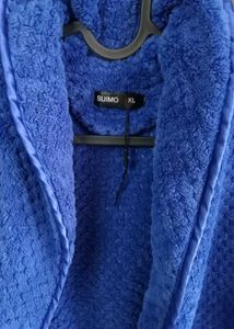 🎀🧥SUIMO_ Ultra-Plush Royal Blue Bathrobe🧥🎀