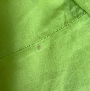 Lime Green dress with puffer sleeves