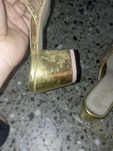 Sparkling Gold Mules