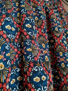 Stetchable Boho Print Bell Sleeve Top size L