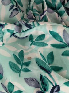 Cyan Printed Dress (Women's)