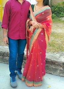 Elegant Pink Saree
