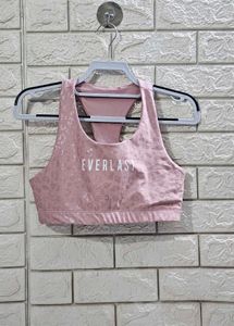 Everlast Pink Cheetah Print Sports Bra