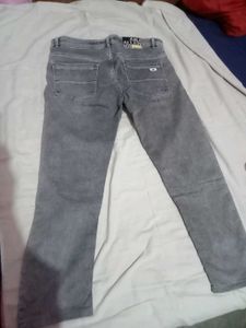 Grey Washed Denim Jeans