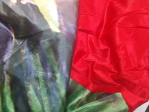 Beautiful Lotus Print velvet  bed sheet with pillo