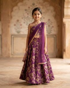 beautiful brocade lehnga for diwali