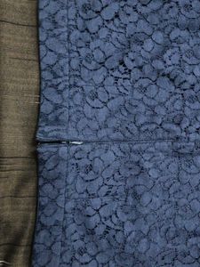 Elegant Navy Lace pencil Skirt
