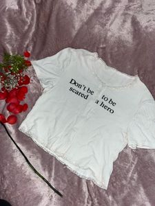 White Graphic Tee