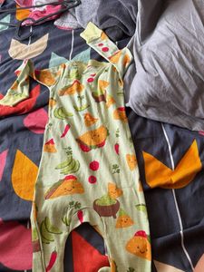 Cute Baby Taco Print Sleepsuit ( new piece )