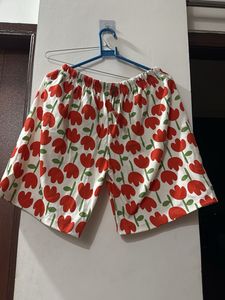 Cute Floral Pajama Shorts
