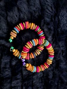 Colorful Boho wooden bangles