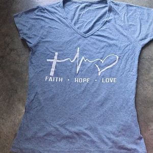 Faith Hope Love V-Neck T-Shirt