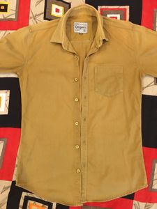 Men's Mustard Yellow Casual Shirt