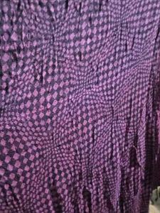 Purple Patterned Scarf