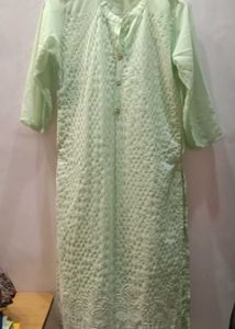 Light green kurta plazzo set