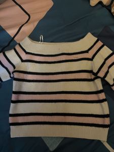 Striped Knit Pullover