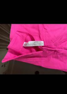 Hot Pink High-Waisted Shorts