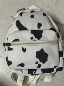 Cow Print Mini Backpack