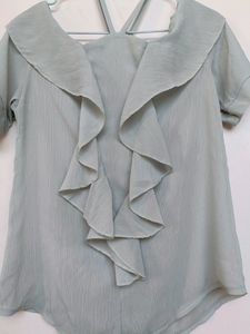 A Top With Designer Neck For Women