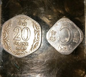 Coin 20 Paise & 5 Paise