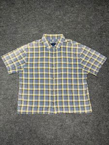 Men's Plaid Boxy Short Sleeve Shirt