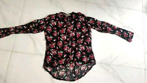 Floral Print Long Sleeve Shirt