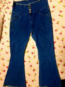 High Waisted Bell Bottom Jeans