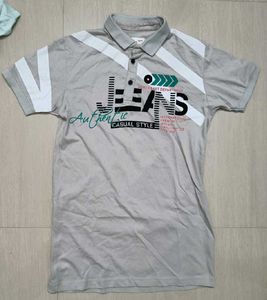 Men's Casual Style Jeans Polo T-Shirt