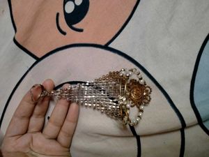 Rhinestone Ring Bracelet