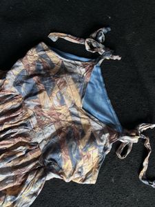 Boho Abstract Print Mini Dress