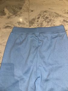 Light Blue Textured Leggings