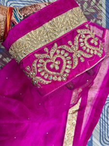 Royal Blue Embroidered Lehenga Skirt