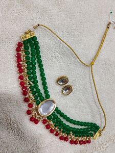 Beautiful kundan necklace set