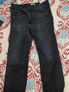 Womens Black Wash Jeans
