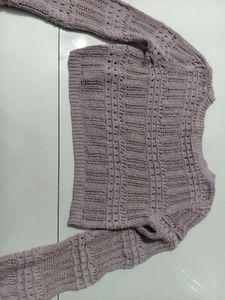 Cropped Knit Sweater