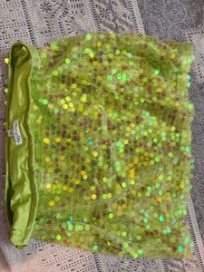 houseofrey Green Sequin skirt