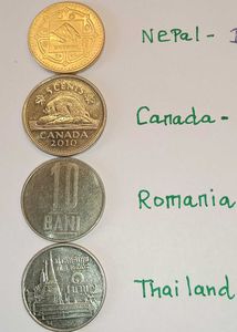 Set Of 6 UNC Condition Foreign Coins