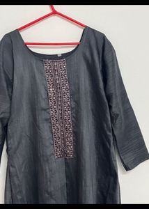 Elegant Black Kurta Set with Dupatta
