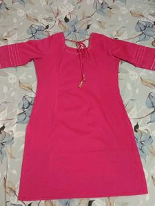 Melange Vibrant Pink Short Kurta