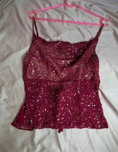 Y2K Stunning Embellished Chatpata Top