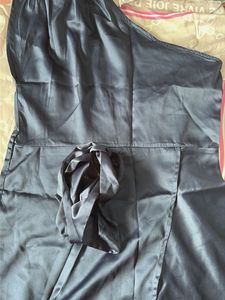 Elegant Satin One-Shoulder Dress