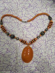 Orange Statement necklace
