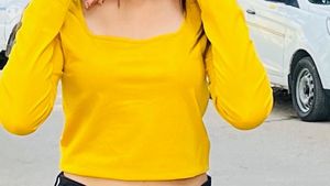 Bright Yellow Long Sleeve Top