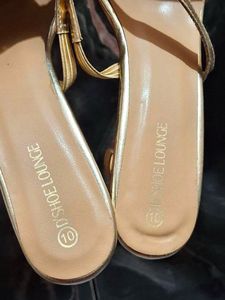 Sparkling Gold Block Heels
