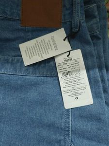 Classic Blue Denim Wide Leg Jeans